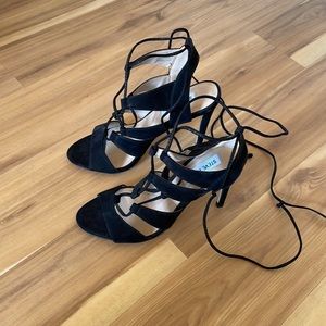Steve Madden velvet strappy stilettos